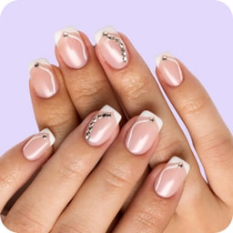 Gel polish - natural nails - Embellishments