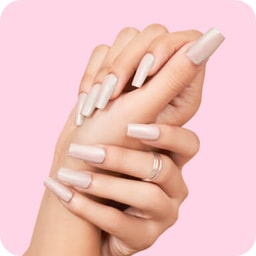 Gel polish - extensions - Chrome & holographic