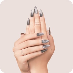 Gel polish - extensions - Cat eye