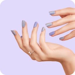 Gel polish - natural nails - Chrome & holographic