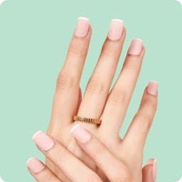 Gel polish - natural nails - French