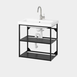 Bathroom - Wash-stand with sink installation