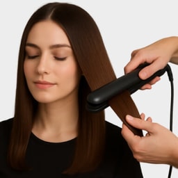 Blow dry & styling - Straightening with iron
