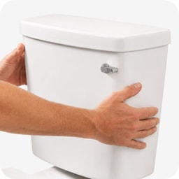 Toilet - External flush tank replacement