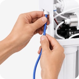 Leakage & connections - RO water connection installation