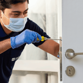 Minor wooden door repair