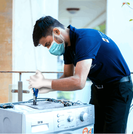 Automatic front load machine check-up