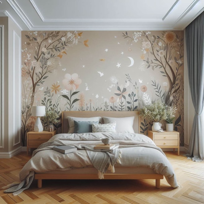 Whimsical Floral Mural 2