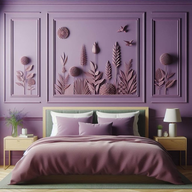 Purple Feature Wall 7