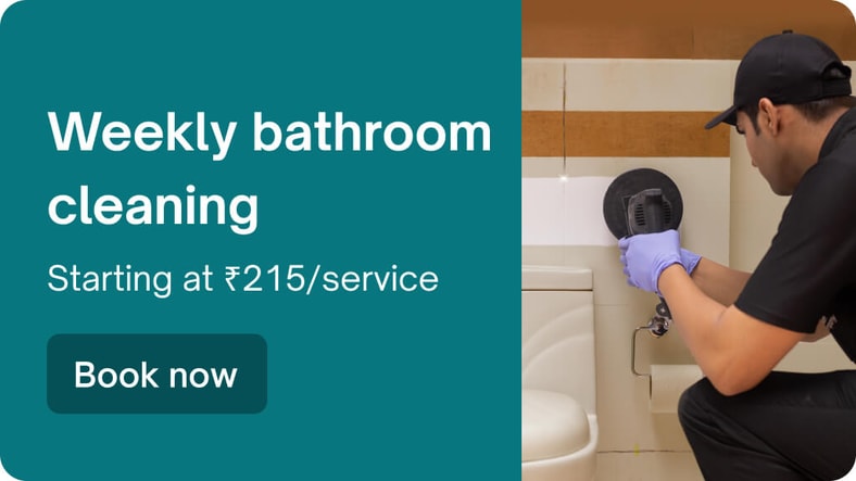 Weekly bathroom cleaning