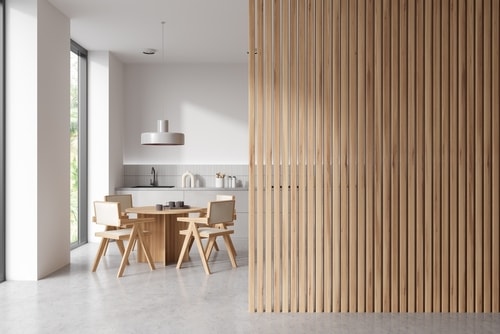 wall panelling design as a partition