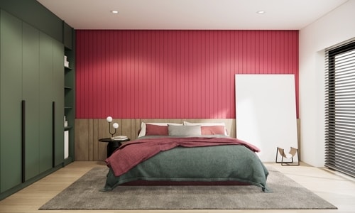 Combine Deep Pink and Earthy Hues: Pink and Olive green (and also brown)