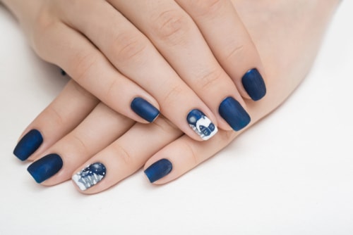 Midnight Blue Nail Art Design - Urban Company