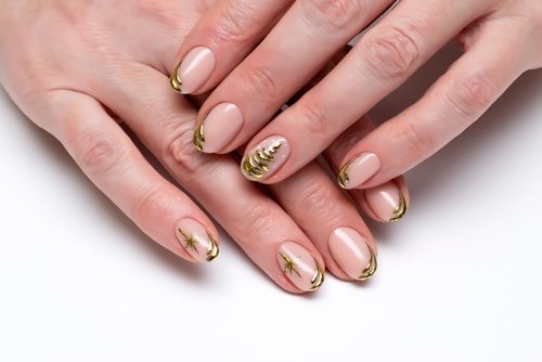Christmas Gold Nail Art Design - Urban Company