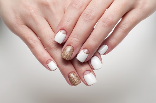 Half Moon Dazzle Nail Art Design - Urban Company