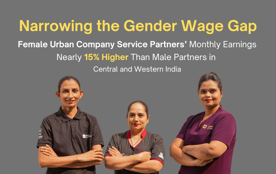 Narrowing The Gender Wage Gap: Female Urban Company Service Partners’ Monthly Earnings Nearly 15% Higher Than Male Partners In Central And Western India