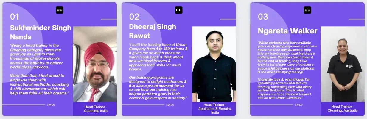 Meet the Head Trainers of our Home category.