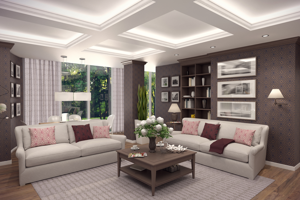 coffered pop designs for halls