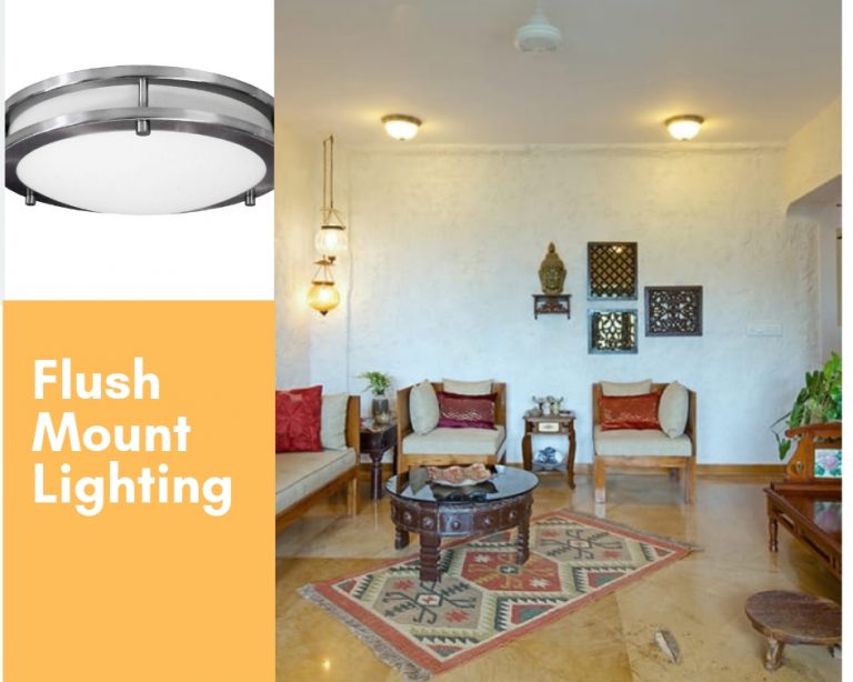 flush mount false ceiling lights