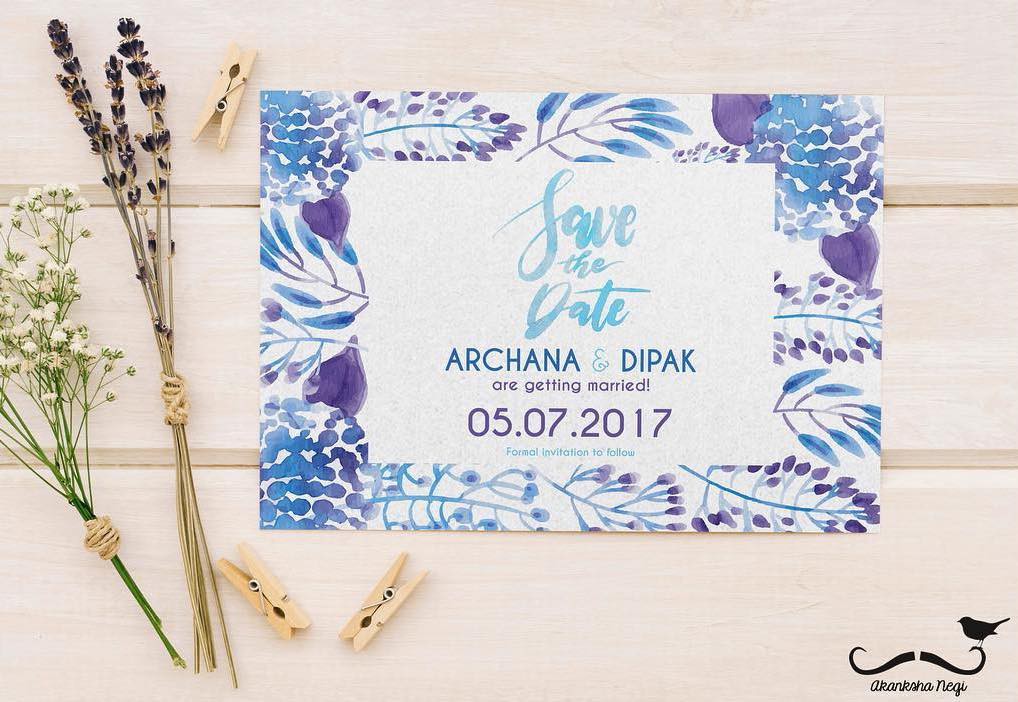 40+ Best Save The Date Invites For Your Indian Wedding! Unique, Simple, Florals & More