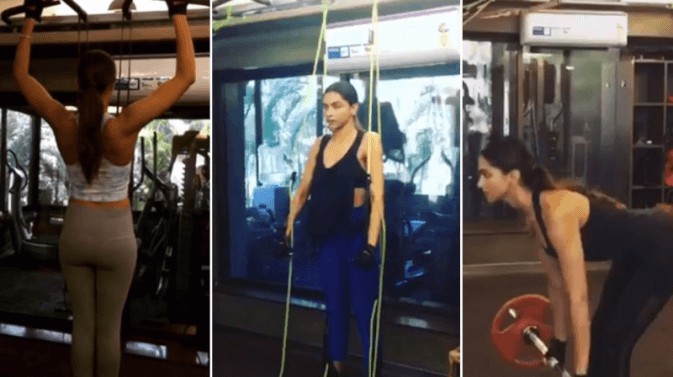 deepika working out