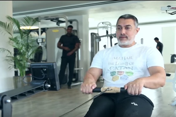 Aamir khan working out