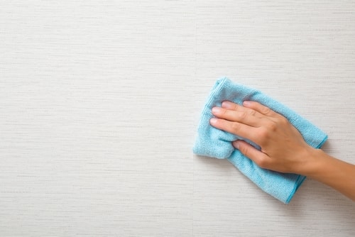 How do you clean wallpaper without ruining it?